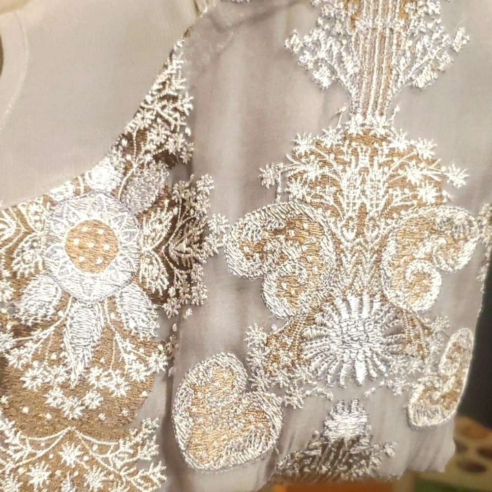 SUNDANCE Grey Embroidered Dress - Picture 4 of 8